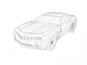 camaro ss low poly 3D Model