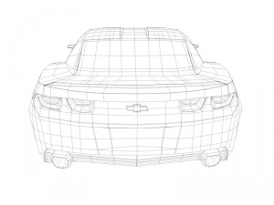 camaro ss low poly Modelo 3D