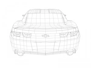 camaro ss low poly 3D Model