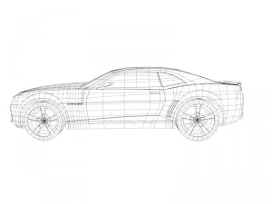 camaro ss low poly 3D Model