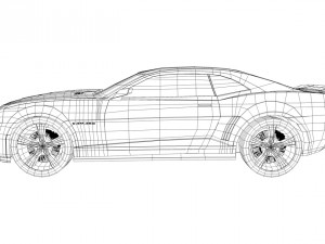 camaro zl1 2014 Modelo 3D