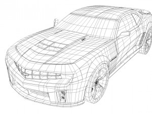 camaro zl1 2014 Modelo 3D
