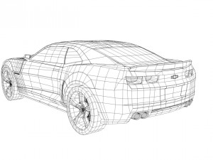 camaro zl1 2014 Modelo 3D