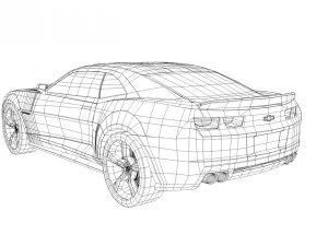 camaro zl1 2014 3D Model
