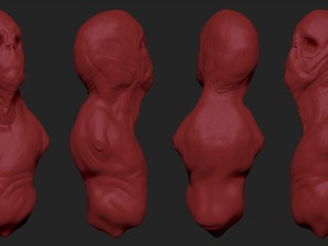 monster head 3D-Modell