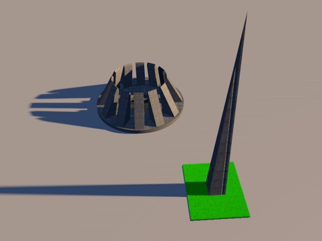 armenian genocide memorial tsitsernakaberd 3D Модель .c4d .max .obj .3ds .fbx .stl .blend 