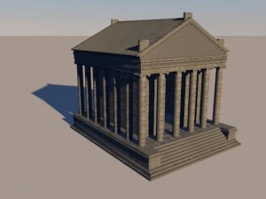 armenia garni temple 3D Model