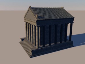 armenia garni temple Modelo 3D