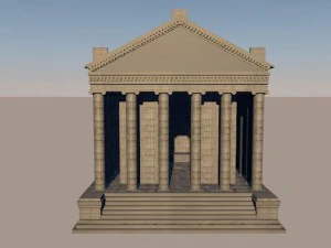 armenia garni temple 3D Model