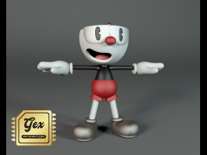 cuphead 3Dモデル