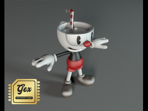 cuphead 3Dモデル