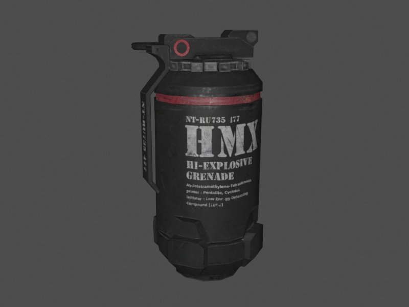 hand grenade 3D Models in Grenade Launchers 3DExport
