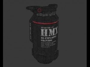 hand grenade Modello 3D