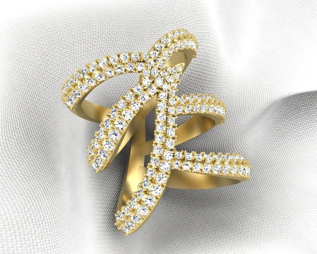 diamond ring 3D Model .c4d .max .obj .3ds .fbx .stl .blend 