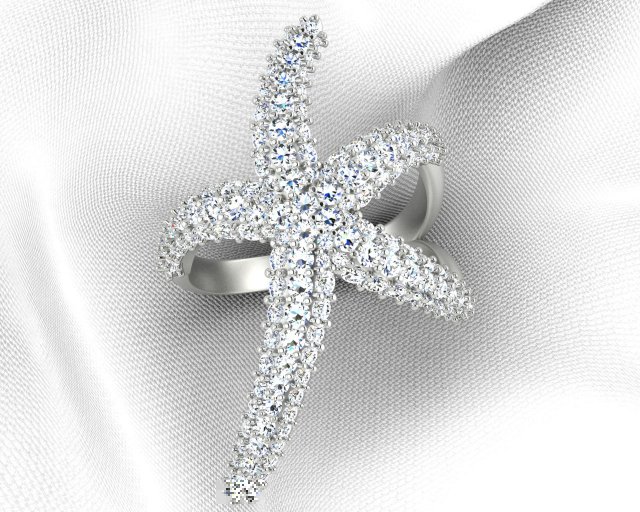 diamond ring 3D 模型 .c4d .max .obj .3ds .fbx .stl .blend