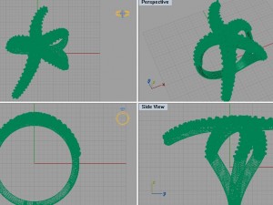diamond ring 3D 模型