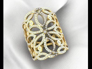 flower diamond ring 3D Model
