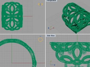 flower diamond ring 3D Model