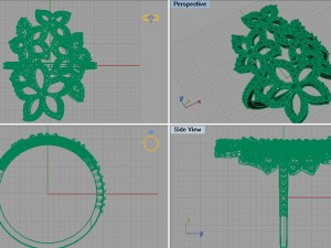 diamond ring Model 3D