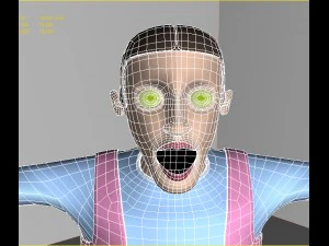 3d cartoon kids 3D Model