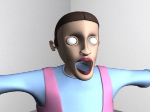 3d cartoon kids 3D Модель