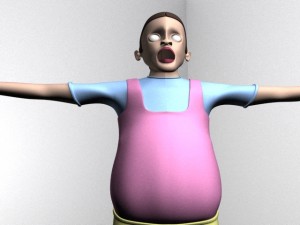 3d cartoon kids Modello 3D