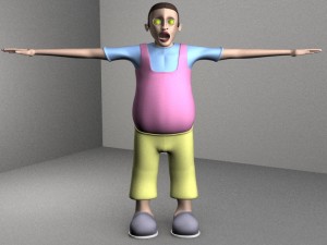 3d cartoon kids Modello 3D