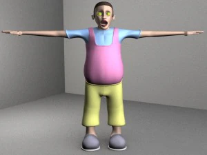 3d cartoon kids 3D Model