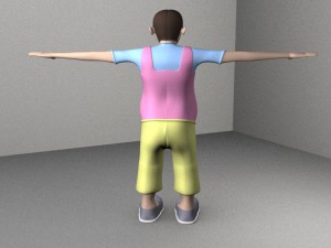 3d cartoon kids Modello 3D
