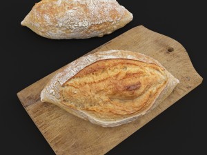 hd realistic farmer french bread 3D Model