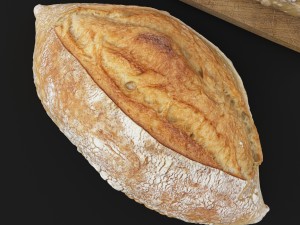 hd realistic farmer french bread 3D 模型