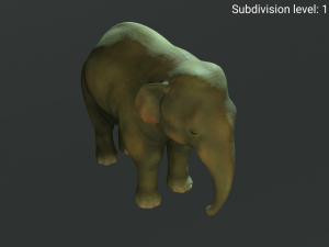 young asian elephant 3D 모델