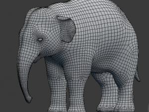 young asian elephant 3D 모델