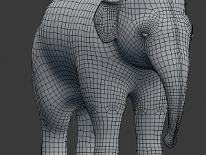 young asian elephant 3D 모델