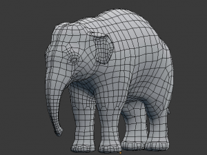 young asian elephant 3D 모델