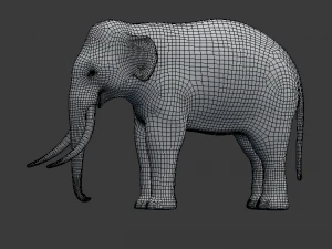 indian elephant 3D Model