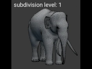indian elephant 3D Model