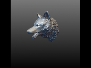 wolf head Model 3D