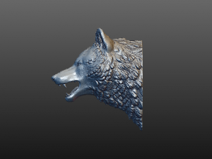 wolf head Model 3D