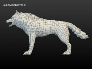 wolf 3D Model