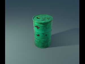 green barrel 3D 모델