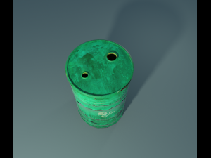 green barrel 3D 모델