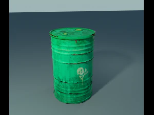 green barrel 3D Model