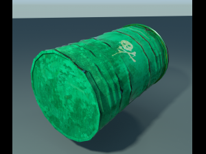 green barrel 3D 모델