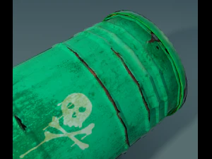 green barrel 3D Model