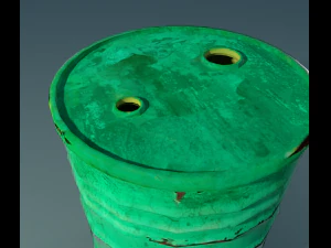 green barrel 3D Model