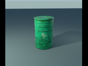 green barrel 3D 모델