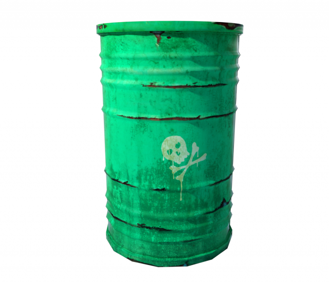 green barrel 3D 모델 .c4d .max .obj .3ds .fbx .stl .blend 