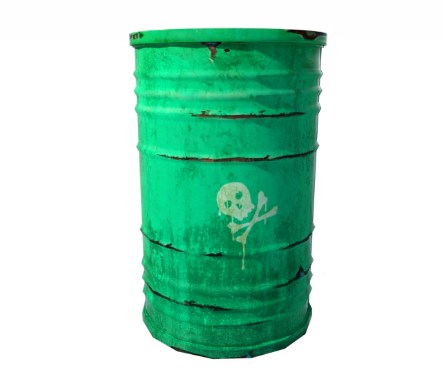 green barrel 3D Model .c4d .max .obj .3ds .fbx .stl .blend 