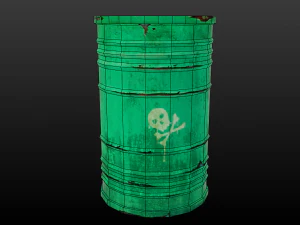 green barrel 3D Model